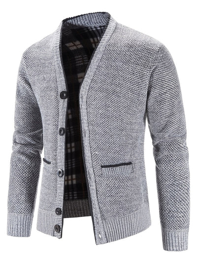 Marcel Cardigan | Casual gebreid heren vest met V-hals