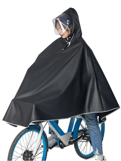 Waterdichte Fietsponcho voor Regenachtige Dagen