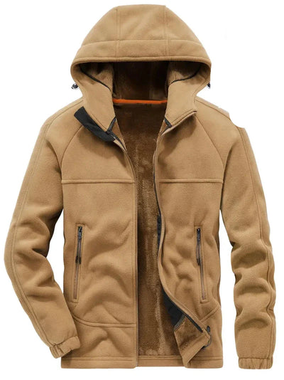 Frenkie - Heren Winterjas - Dubbelzijdige Warme Hooded Plush Coat