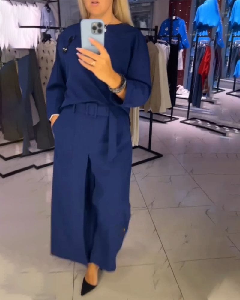 Sophie | Jumpsuit in één kleur met zakken