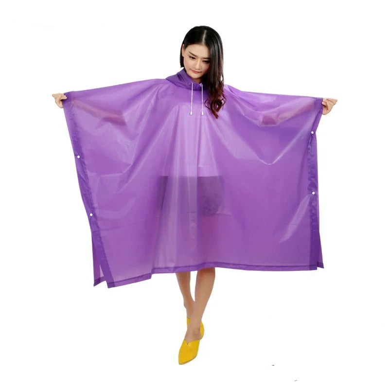 Lichtgewicht Regenponcho met Capuchon