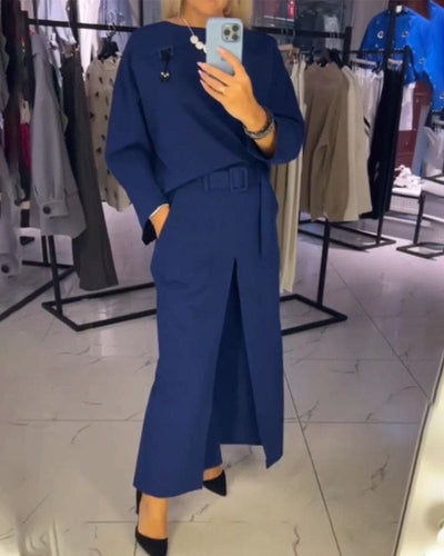 Sophie | Jumpsuit in één kleur met zakken