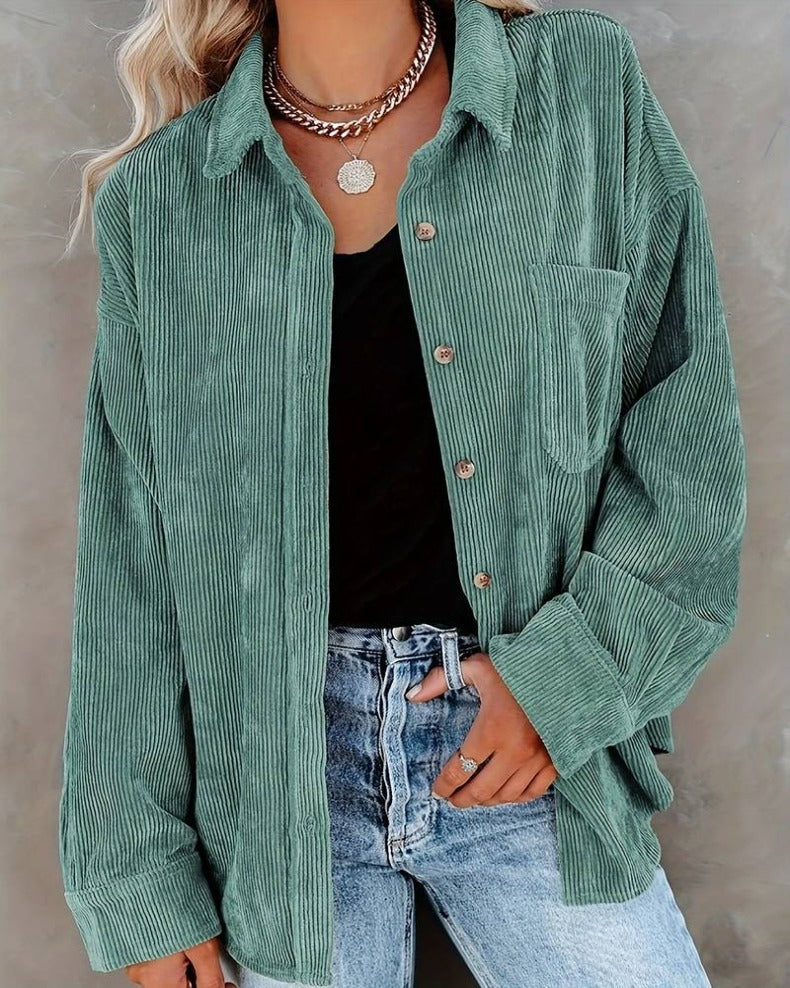 Roxy | Vintage fluwelen overhemd