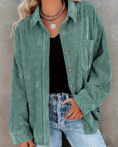 Roxy | Vintage fluwelen overhemd