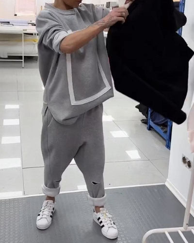 Gaby - Eenvoudig sweatshirt in een effen kleur
