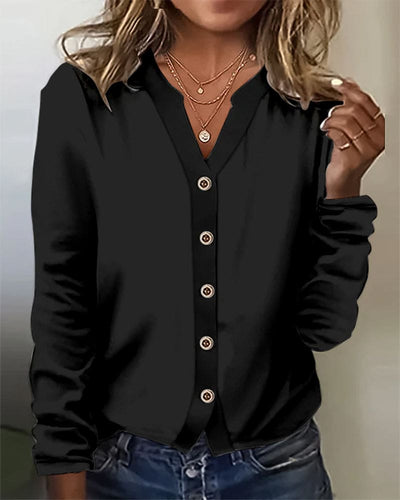Emma - Stijlvolle knoopblouse
