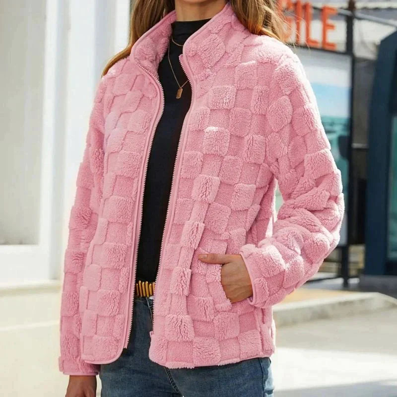 Dide - Super zachte korte trendy fleecejas voor dames