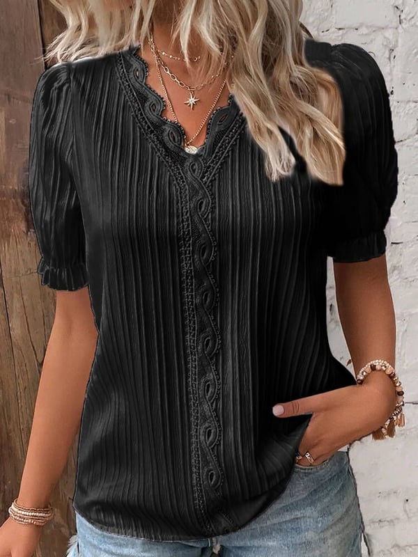 Clarisse - Elegante Kanten Blouse