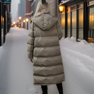 Alexandra - lange winter puffer jas