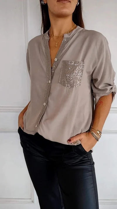 V-hals Casual Top