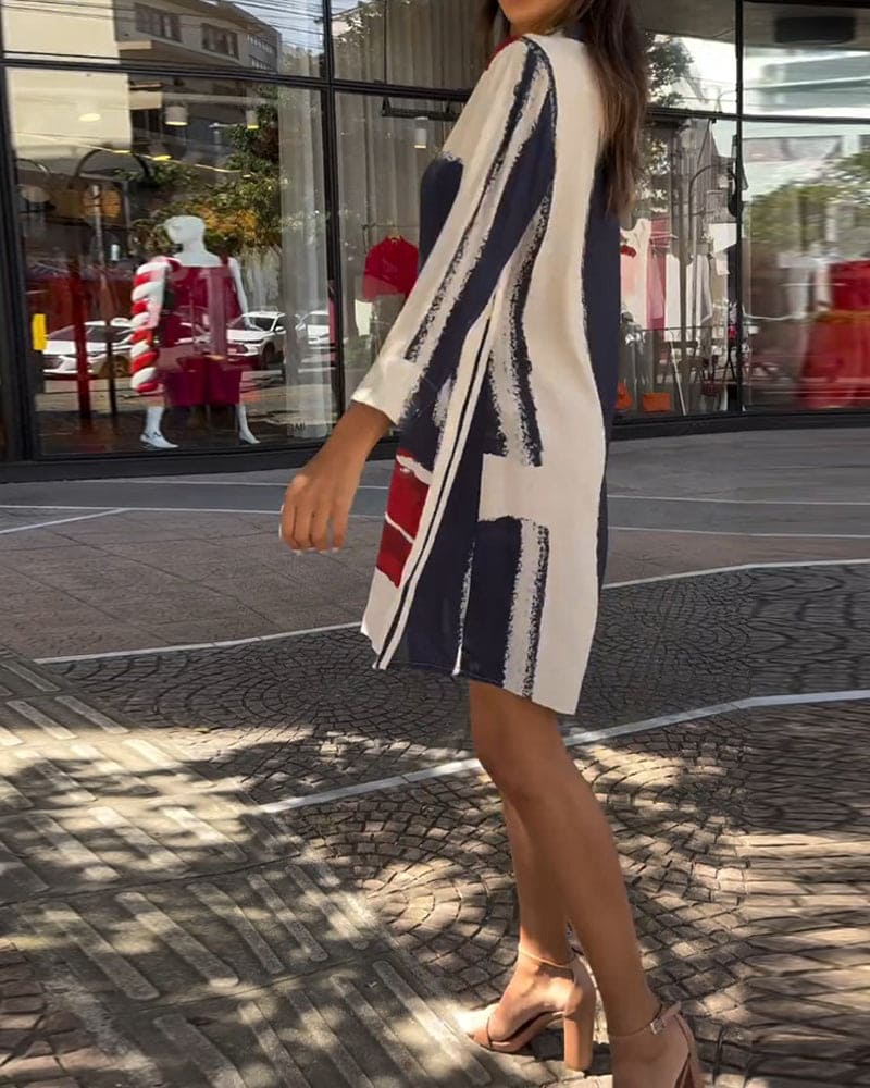 Lisa - Jurk met knoopdetails en splitten