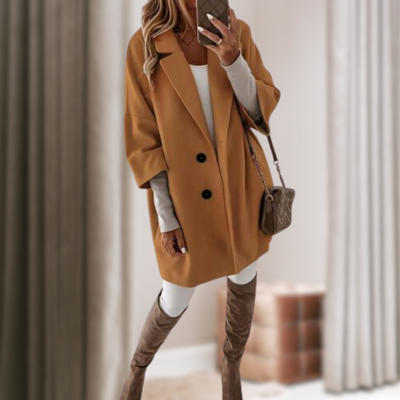 Isabella - Elegante trendy lange jas voor vrouwen