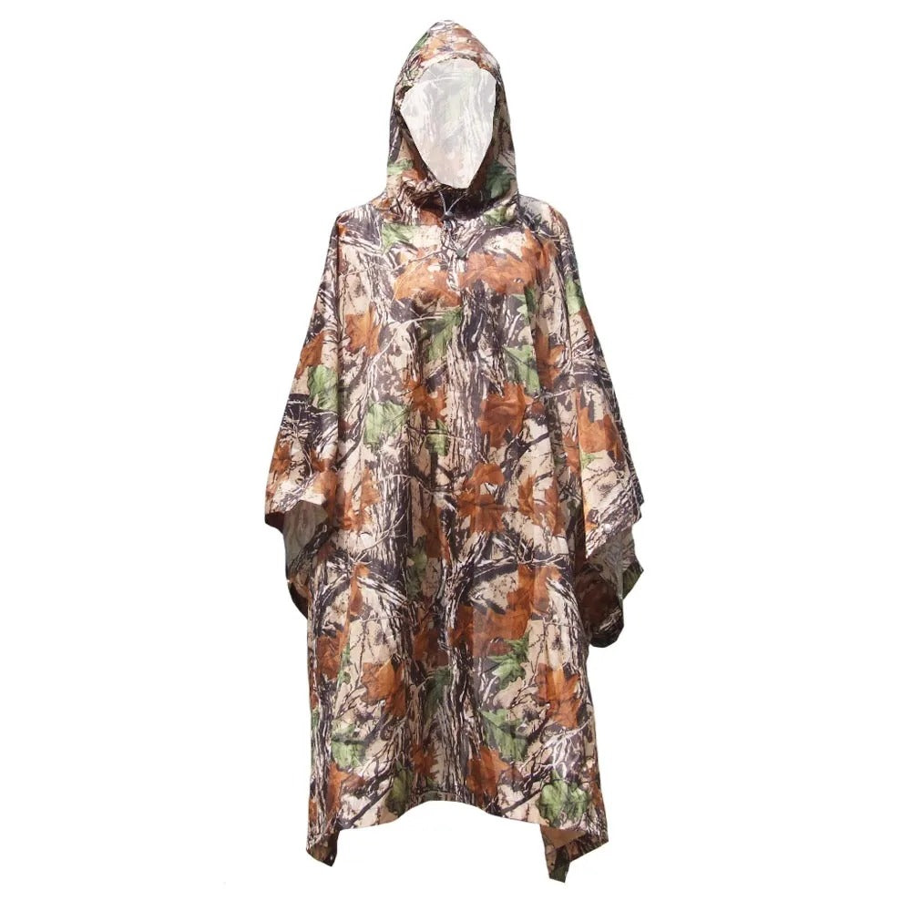 Camouflage regenjas Poncho met lichtgewicht ontwerp