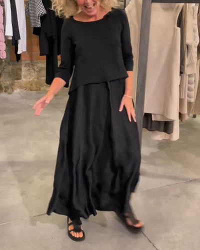 Marit | Tweedelige set sweatshirt en jarretel