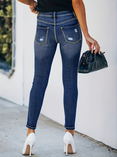 Liora | Stretchy Gescheurde Skinny Jeans