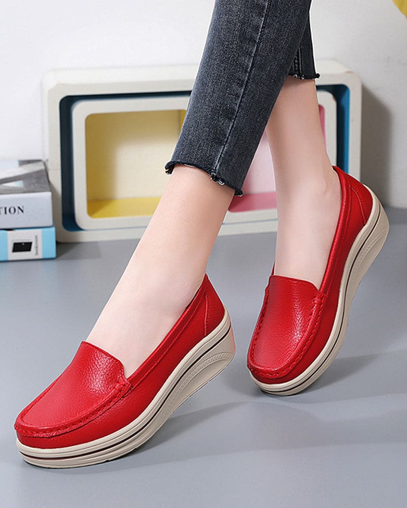 Lieke | Schoenen Met Een Britse Stijl Op Een Platform