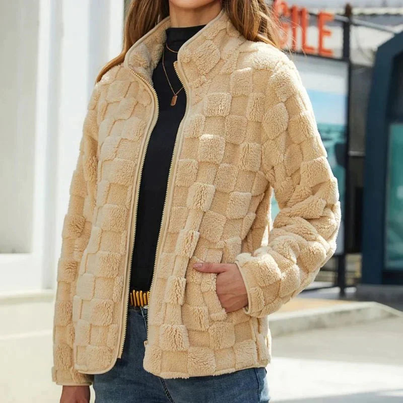 Dide - Super zachte korte trendy fleecejas voor dames
