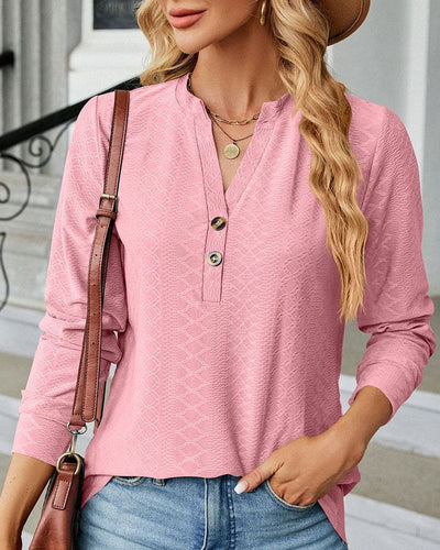 Lotte | Blouse met coltrui in één egale kleur