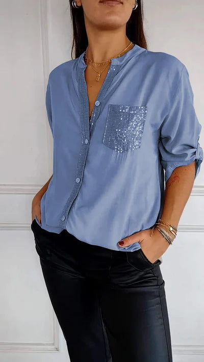 V-hals Casual Top