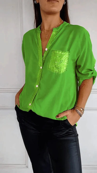 V-hals Casual Top