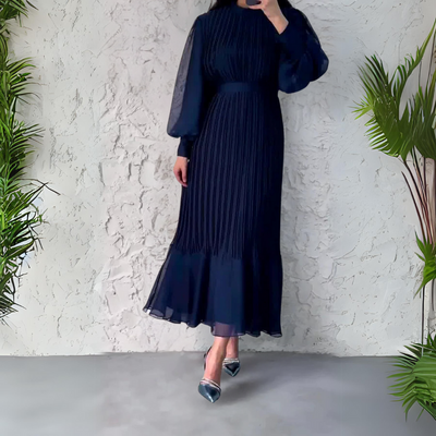 Erica - Jurk met lange geplooide rok