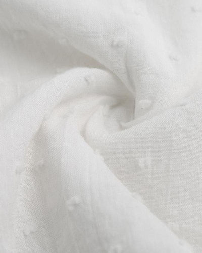 Elinor - Kanten Blouse In Één Effen Kleur