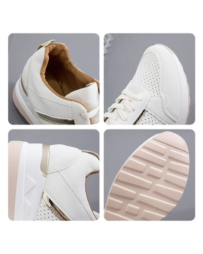 Isa - Sneakers met een mesh en sleehak