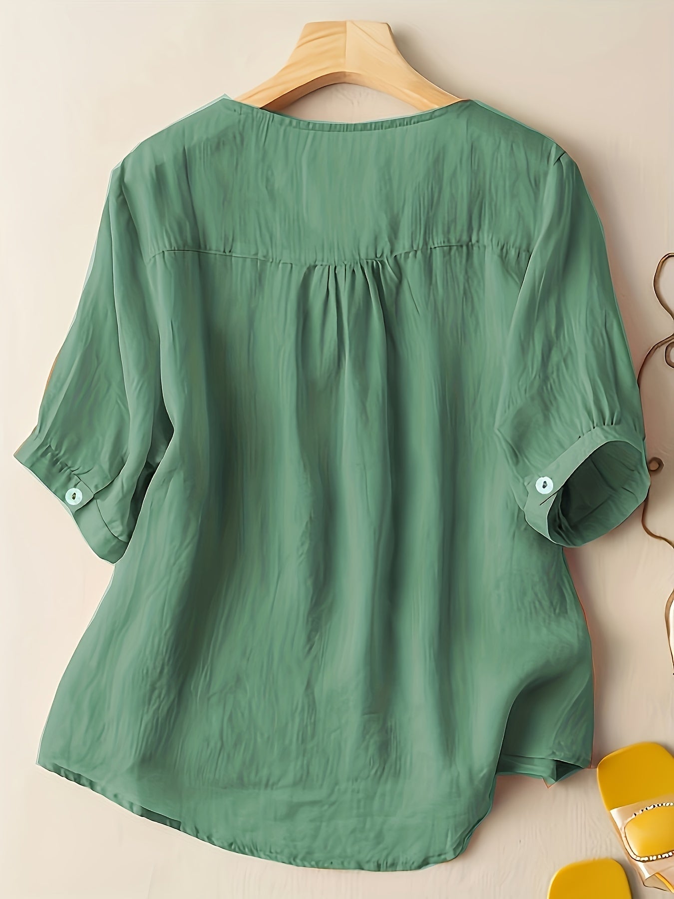 Fiona - Vintage V-hals shirt