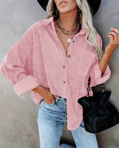 Roxy | Vintage fluwelen overhemd