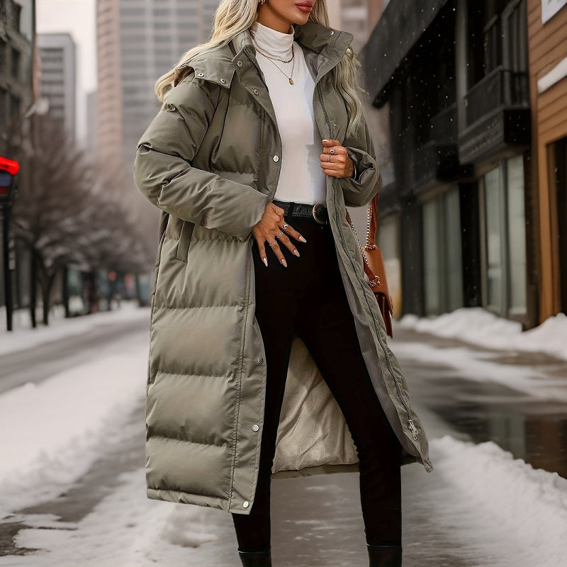 Alexandra - lange winter puffer jas