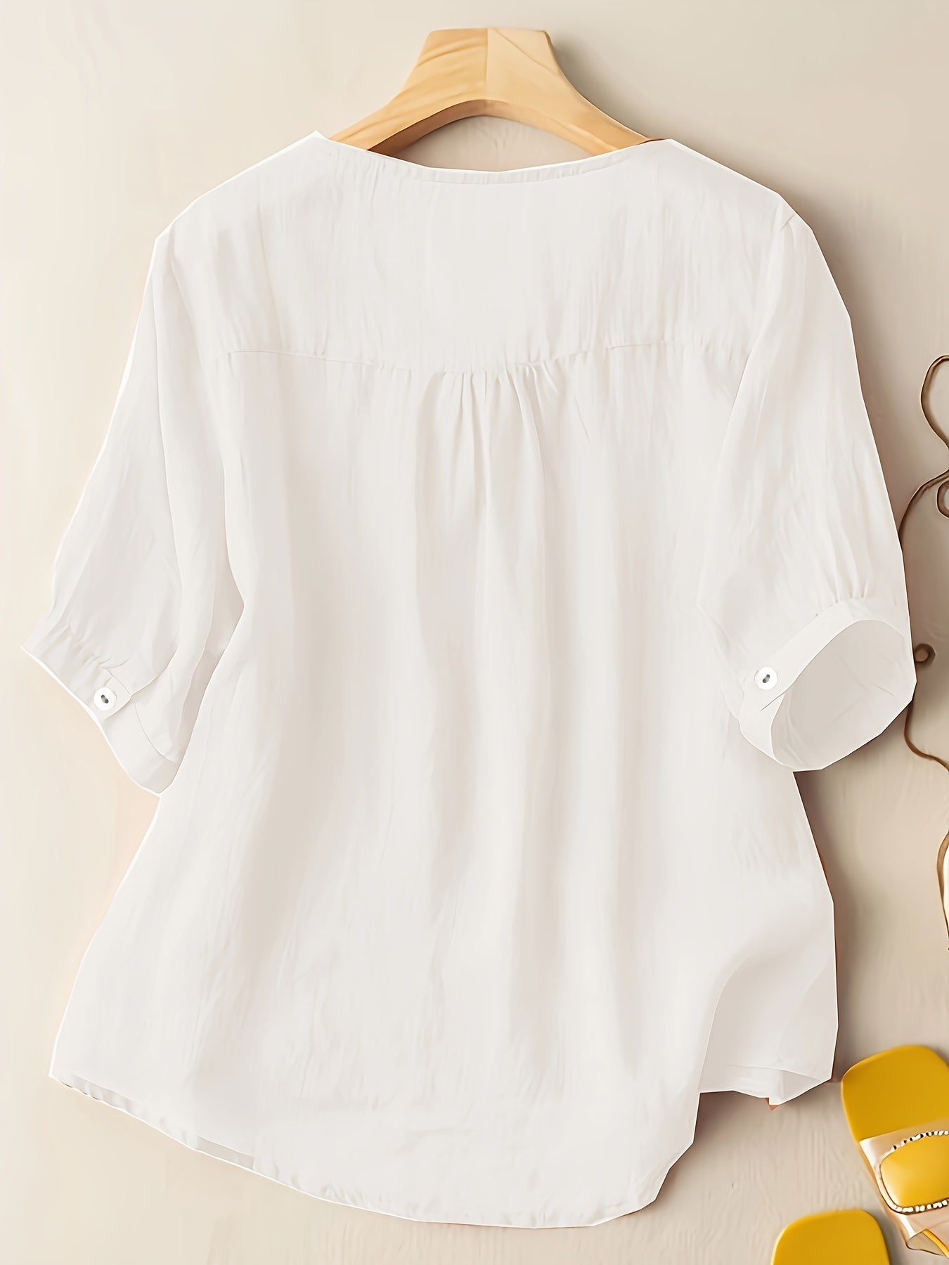 Fiona - Vintage V-hals shirt
