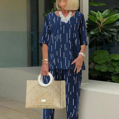 Emma - Elegant damespak met top en broek