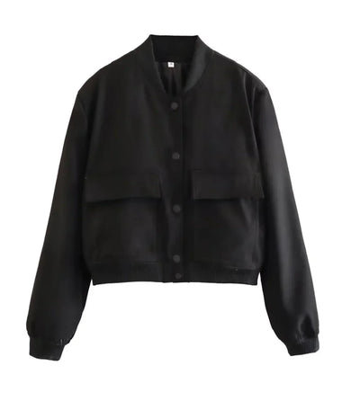 Avery - Stijlvol Cropped Bomberjack voor Vrouwen