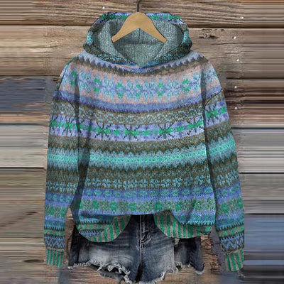 Veelkleurige Retro Hoodie - Diana