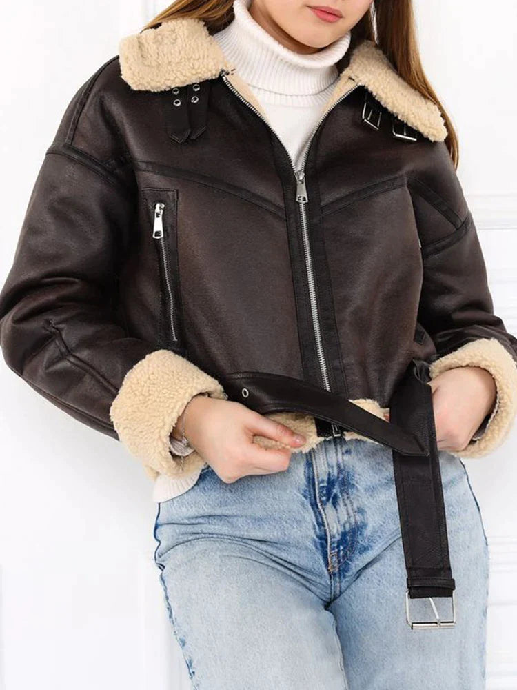 Samara - Zip Up Chique Bijgesneden Jas