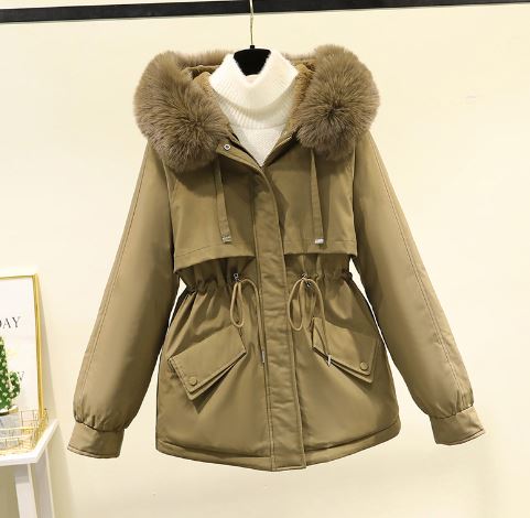 Dames winterjas met stijlvolle kraag