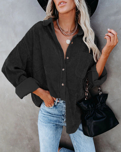Roxy | Vintage fluwelen overhemd