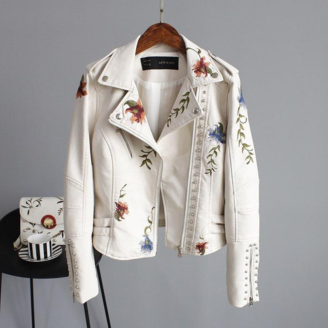 Taylor - elegant streetwear-jack met bloemen