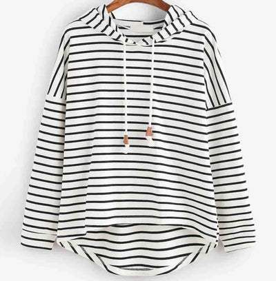 Adeline - Casual Gestreepte Pullover Hoodie voor Vrouwen