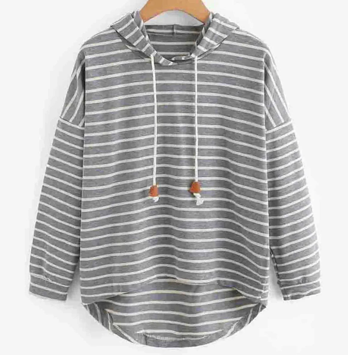 Adeline - Casual Gestreepte Pullover Hoodie voor Vrouwen