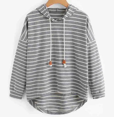 Adeline - Casual Gestreepte Pullover Hoodie voor Vrouwen