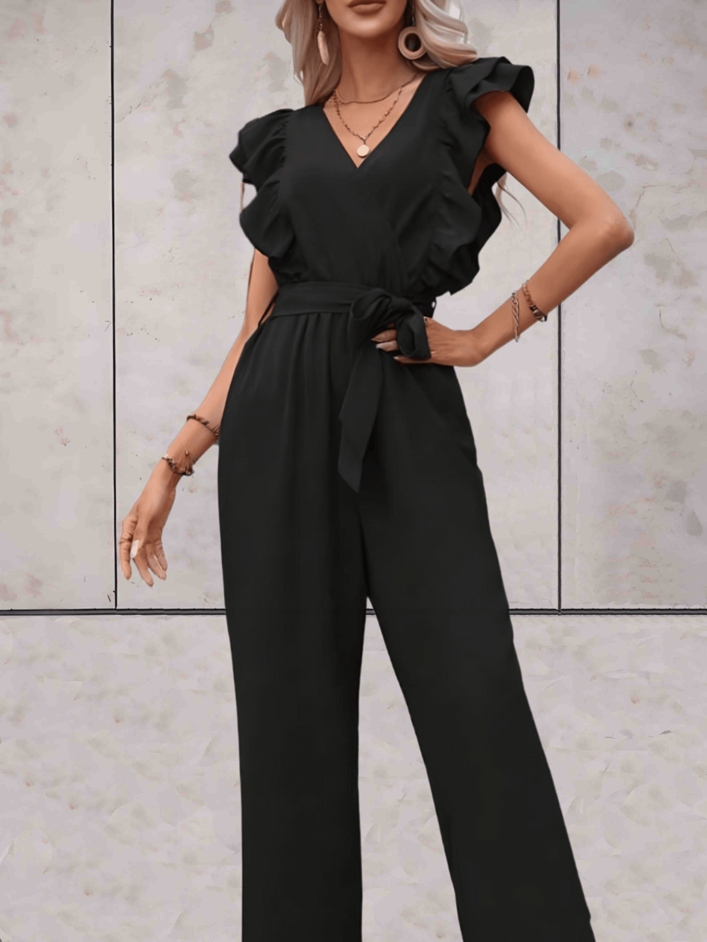 Blair - Mooi passende jumpsuit met korte mouwen