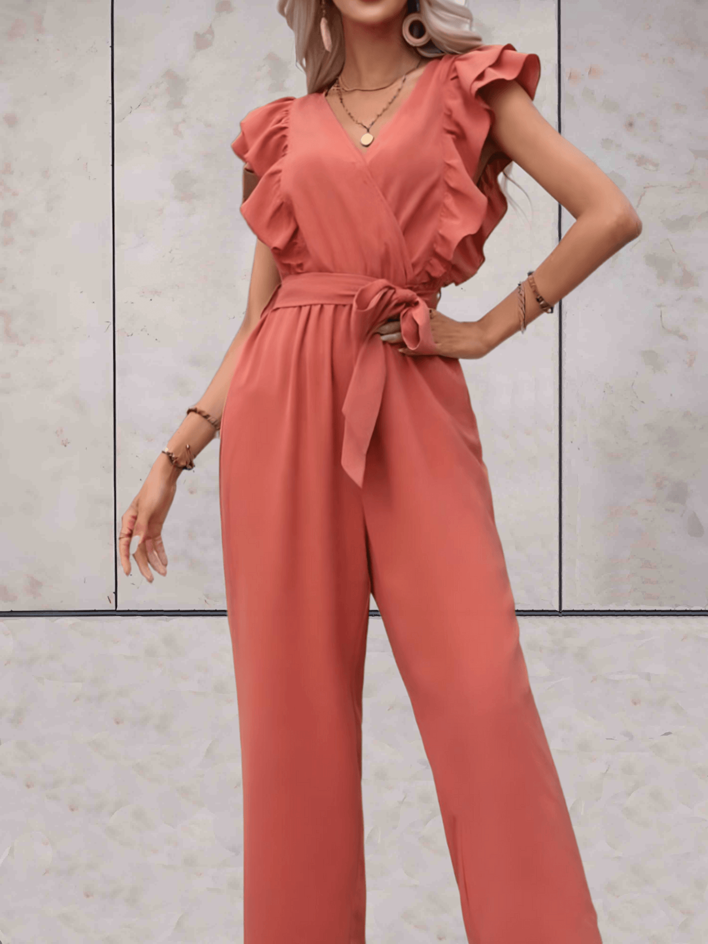 Blair - Mooi passende jumpsuit met korte mouwen