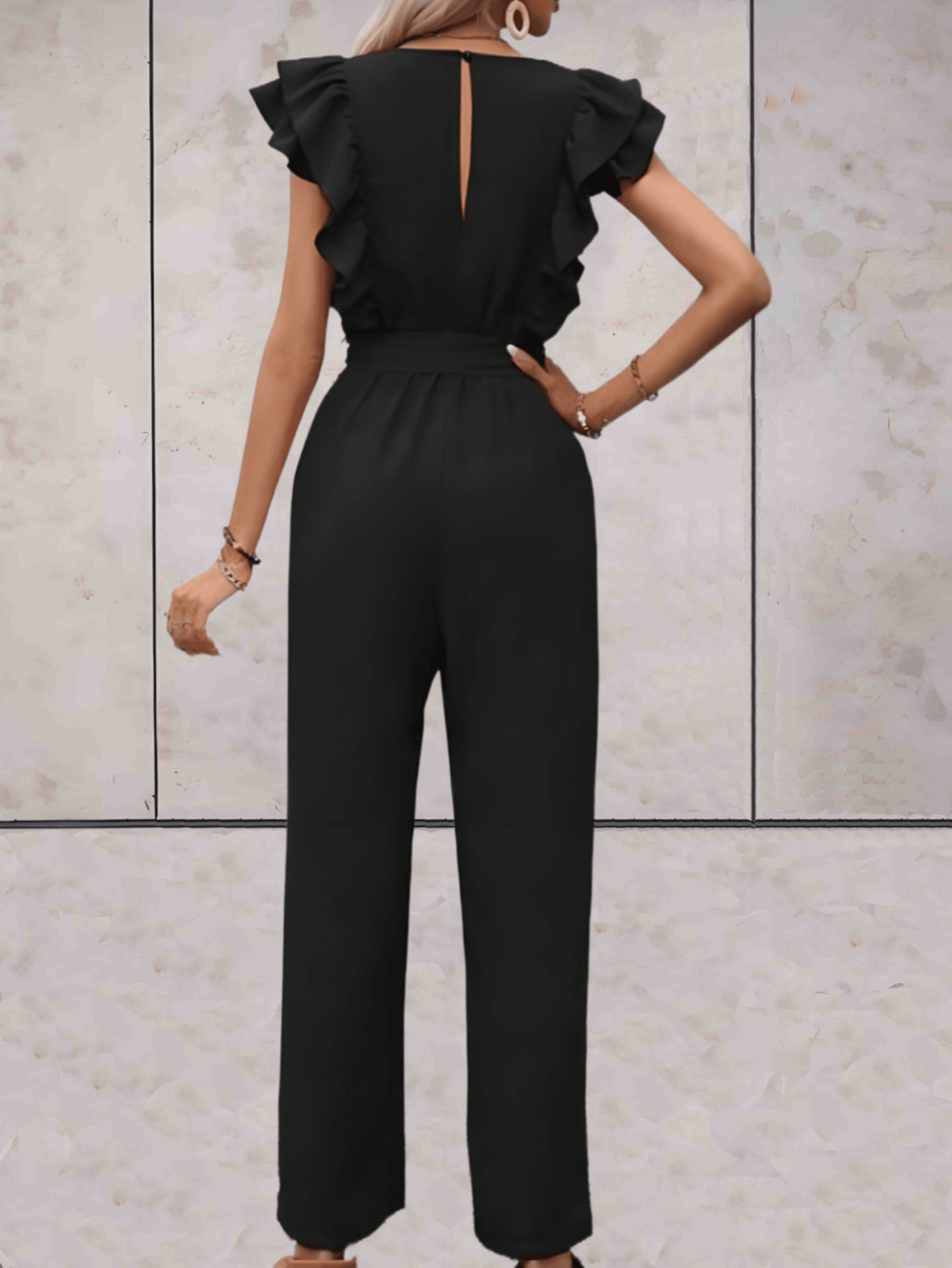 Blair - Mooi passende jumpsuit met korte mouwen