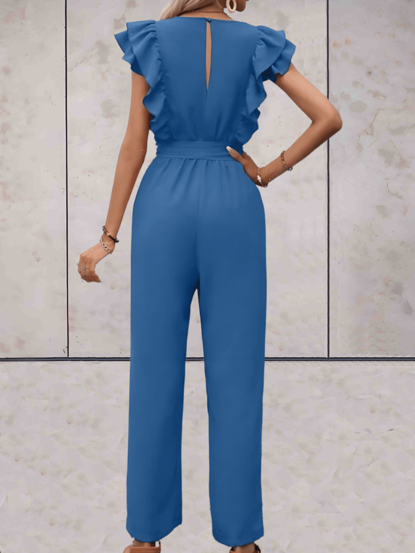 Blair - Mooi passende jumpsuit met korte mouwen