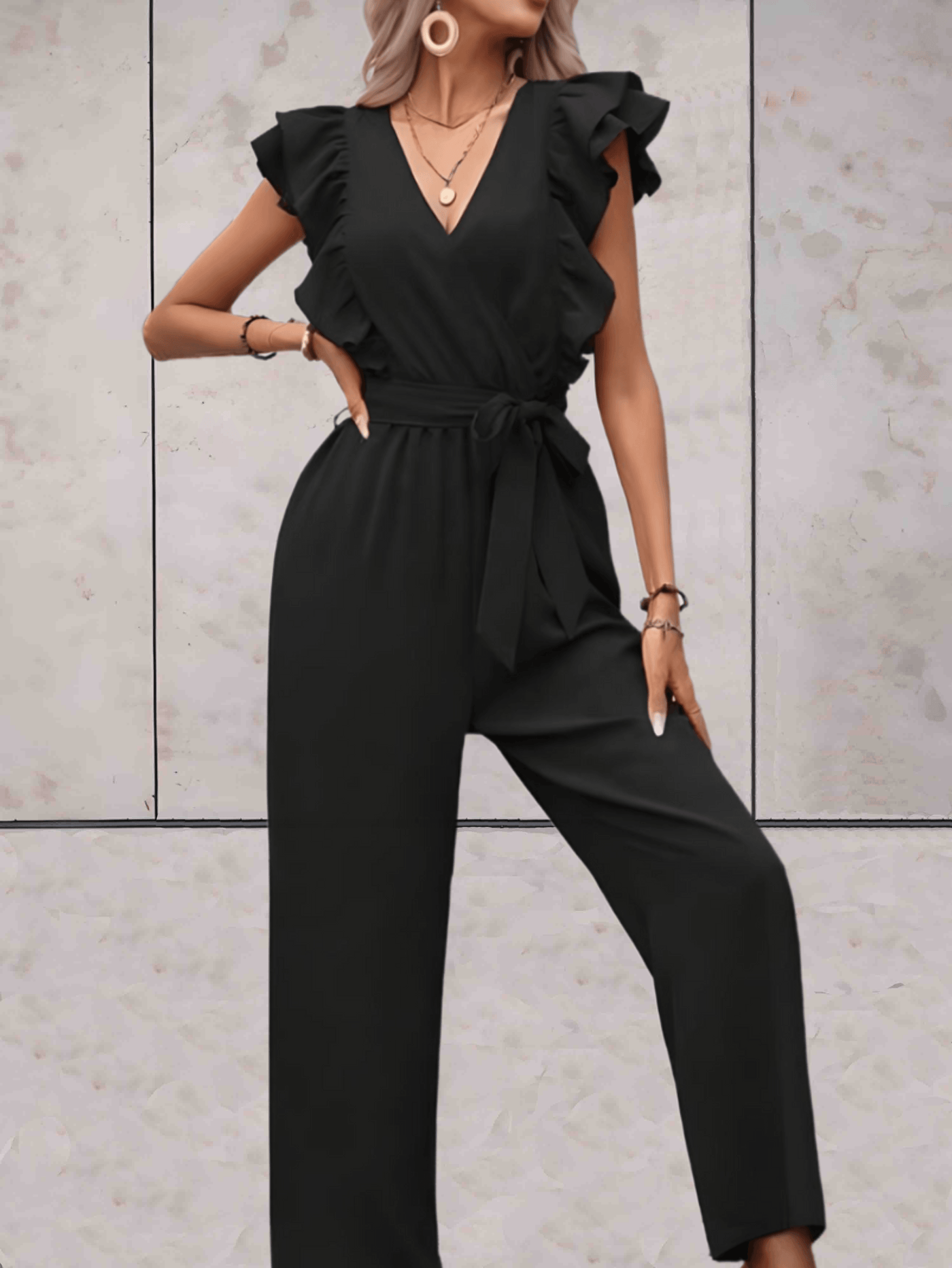 Blair - Mooi passende jumpsuit met korte mouwen