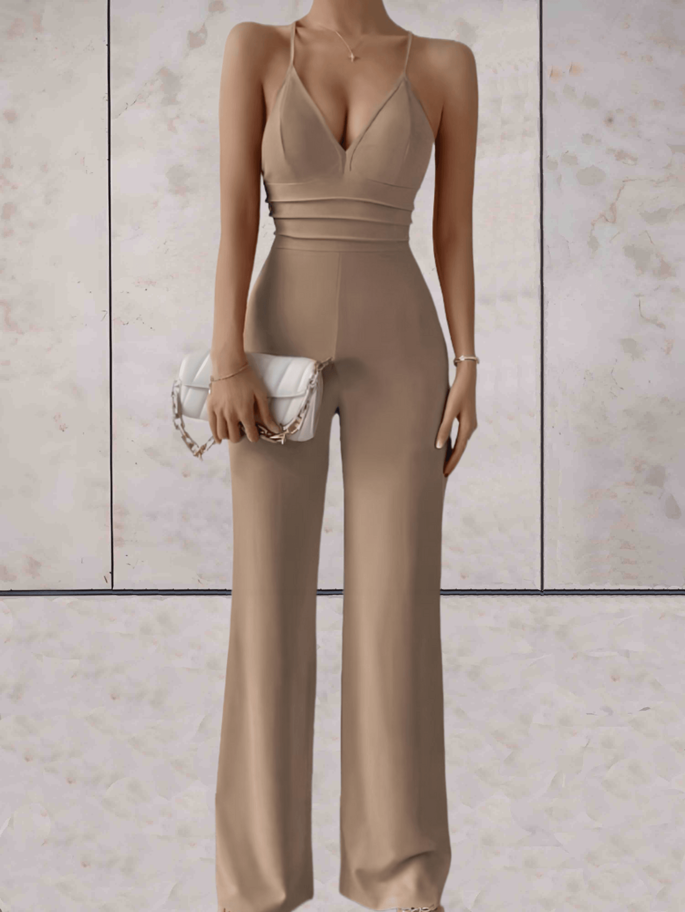 Brianna - Strakke en chique mouwloze jumpsuit