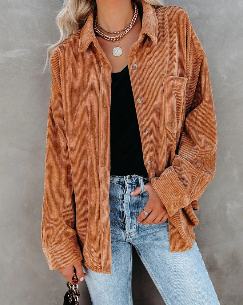 Roxy | Vintage fluwelen overhemd