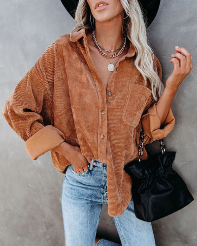 Roxy | Vintage fluwelen overhemd
