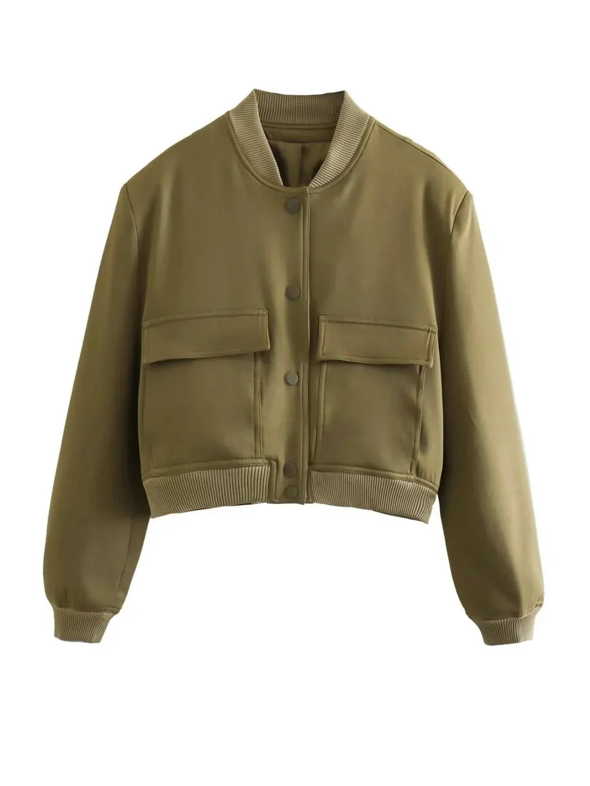 Avery - Stijlvol Cropped Bomberjack voor Vrouwen